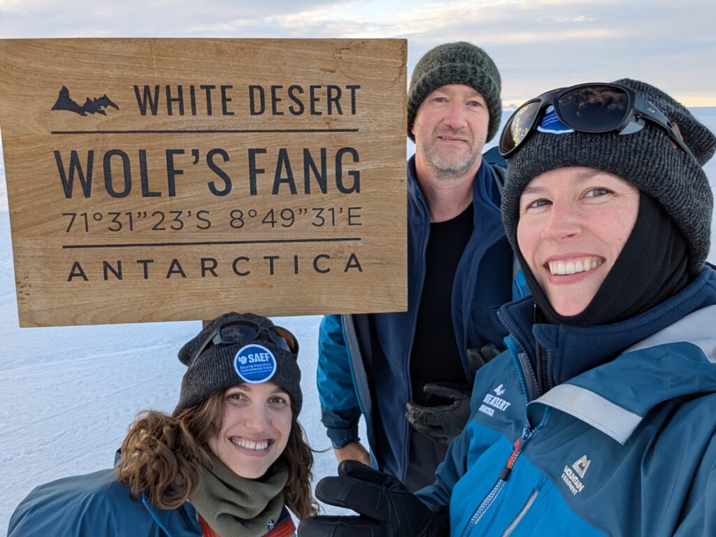 SAEF and Monash University researchers at White Desert's Wolf's Fang camp